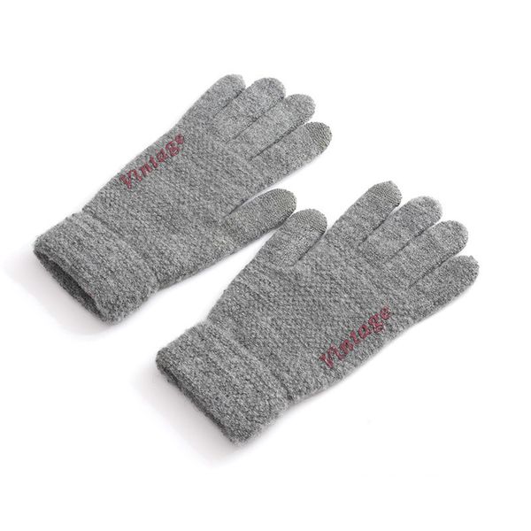 korean version of autumn and woolen gloves for men' thickened warm touch screen knitted children' cycling mittens winter, Blue;gray
korean version of autumn and woolen gloves for men' thickened warm touch screen knitted children' cycling mittens winter, Blue;gray