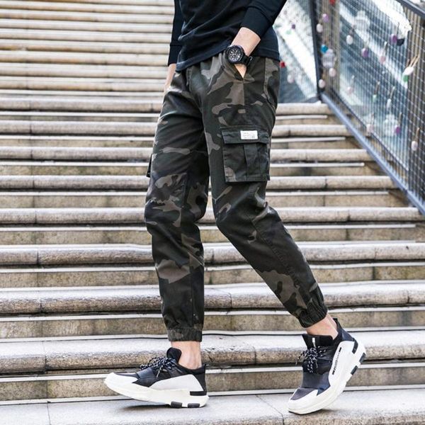 casual cargo pants men multi-pocket ankle tie pants man elastic waist straight cargo trousers male hip hop1, Black
casual cargo pants men multi-pocket ankle tie pants man elastic waist straight cargo trousers male hip hop1, Black