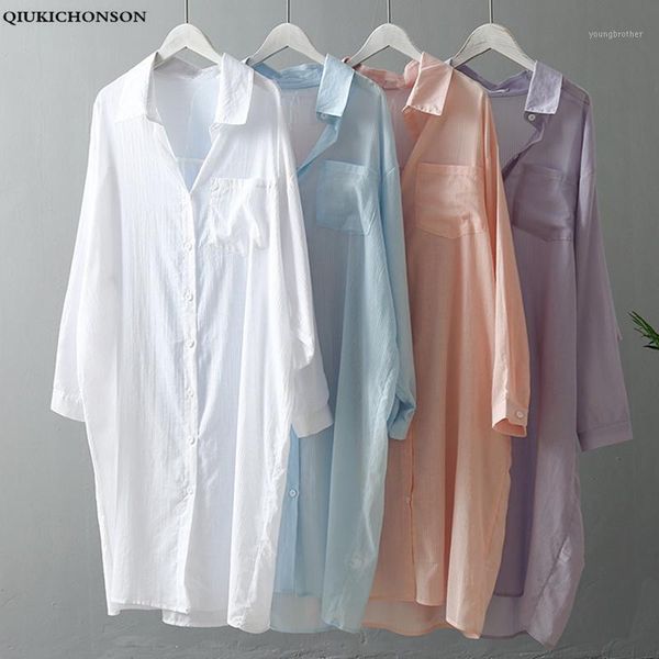 women's blouses & shirts see-through plus size women summer long shirt korean fashion casual striped pocket batwing sleeve white shirt1
women's blouses & shirts see-through plus size women summer long shirt korean fashion casual striped pocket batwing sleeve white shirt1