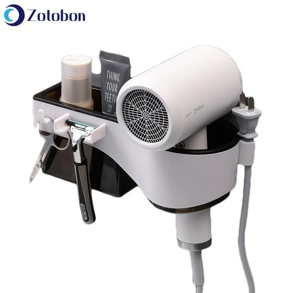 hooks & rails zotobon abs hair dryer rack wall mounted organizer hairdryer straightener holder set bathroom shelf for washroom supplies m89
hooks & rails zotobon abs hair dryer rack wall mounted organizer hairdryer straightener holder set bathroom shelf for washroom supplies m89