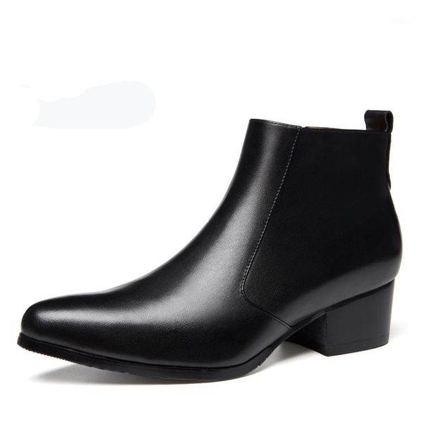 high heels cow leather autumn winter shoes men boots pointed toe genuine leather wedding boots zipper ankle black1, Black
high heels cow leather autumn winter shoes men boots pointed toe genuine leather wedding boots zipper ankle black1, Black