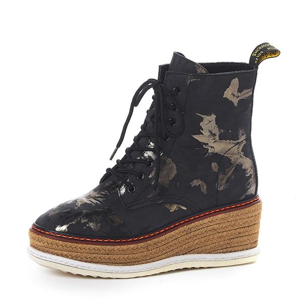 of 2021 natural graffiti printed wedge heel short college-style wild women's boots fpir, Black
of 2021 natural graffiti printed wedge heel short college-style wild women's boots fpir, Black