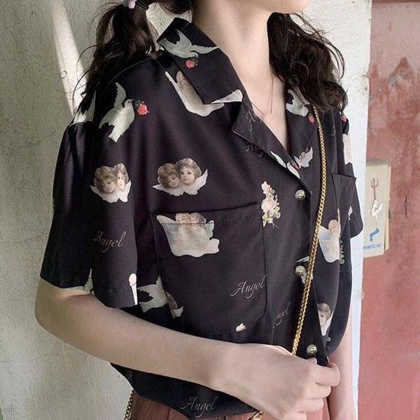 womens casual chiffon blouses female hawaiian fashion floral short sleeve shirts ladies summer loose, White
womens casual chiffon blouses female hawaiian fashion floral short sleeve shirts ladies summer loose, White