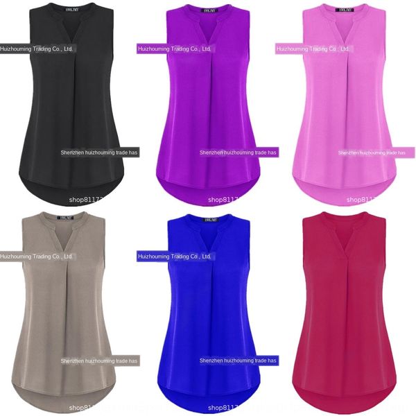 2019 summer women's large size coat t-shirt s-6xl sleeveless chiffon casual solid color t-shirt oqbph, White
2019 summer women's large size coat t-shirt s-6xl sleeveless chiffon casual solid color t-shirt oqbph, White