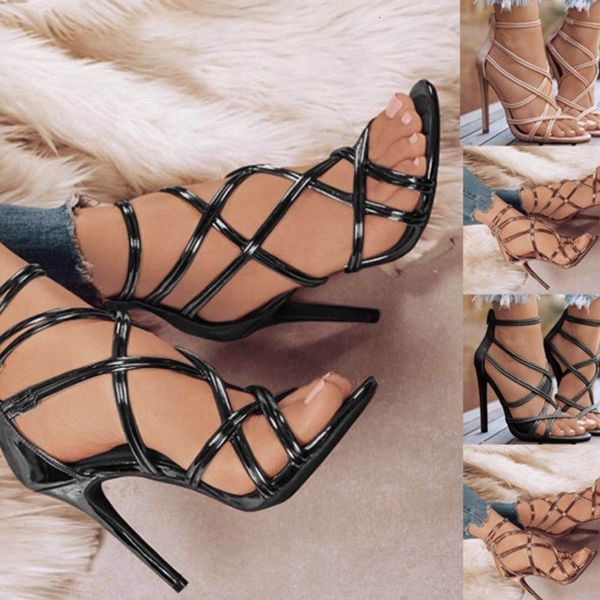 2021 new europe and america women's shoes hollow fish mouth out cross thin female cord heels high sandals urwn, Black;white
2021 new europe and america women's shoes hollow fish mouth out cross thin female cord heels high sandals urwn, Black;white