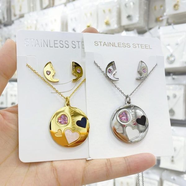 stainless steel necklace for women man shell love heart gold and silver color pendant necklace engagement jewelry wholesale
stainless steel necklace for women man shell love heart gold and silver color pendant necklace engagement jewelry wholesale