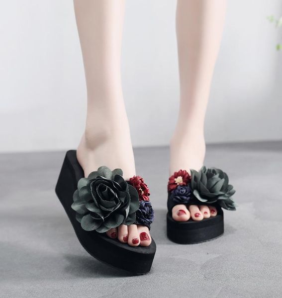 shoes slippers heels flower luxury slides low slipers women platform on a wedge shale female beach high designer 2021 flat, Black
shoes slippers heels flower luxury slides low slipers women platform on a wedge shale female beach high designer 2021 flat, Black