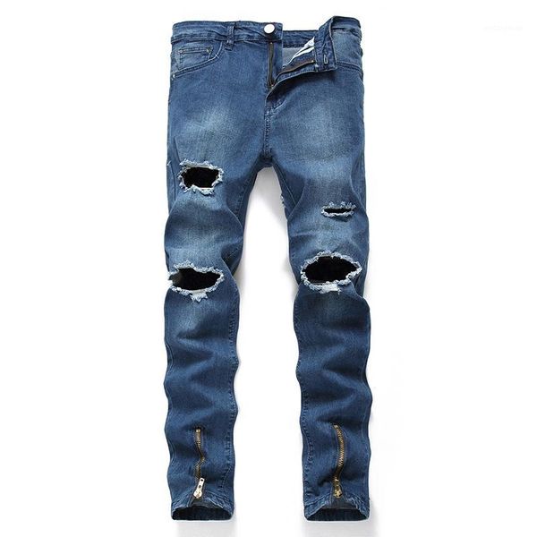 fashion zipper hip hop denim jeans hole men drop shipping large size jeans mid waist classic large hole knee1, Blue
fashion zipper hip hop denim jeans hole men drop shipping large size jeans mid waist classic large hole knee1, Blue