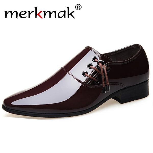 dress shoes merkmak 2021 business men formal wedding footwear pointed toe fashion pu leather flats oxford for, Black
dress shoes merkmak 2021 business men formal wedding footwear pointed toe fashion pu leather flats oxford for, Black