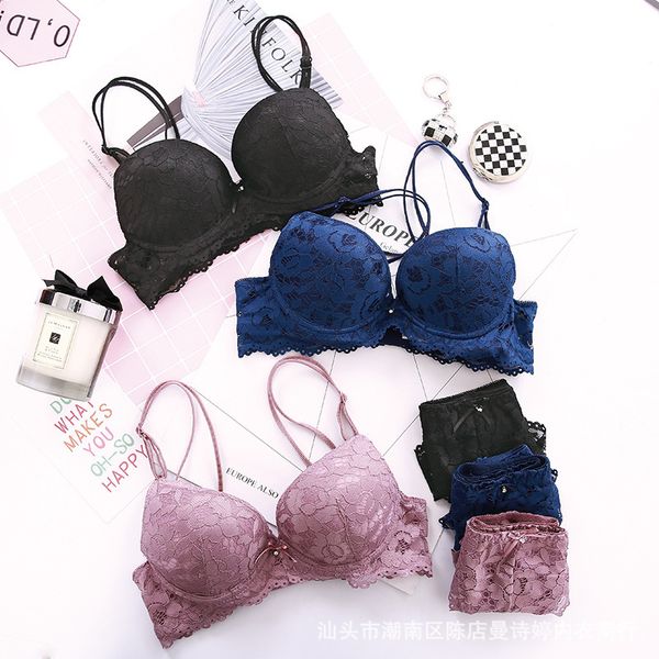 beautiful luxury full lace thin bottom thick gathered girls suit underwear bra, Red;black
beautiful luxury full lace thin bottom thick gathered girls suit underwear bra, Red;black