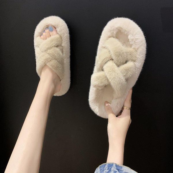 women furry slippers ladies shoes cute plush hair fluffy sandals women's fur slippers warm women design slides, Black
women furry slippers ladies shoes cute plush hair fluffy sandals women's fur slippers warm women design slides, Black