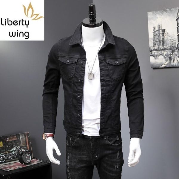 spring autumn new brand mens long sleeve lapel black denim jackets single breasted plus size m-4xl fashion solid casual coats1, Black;brown
spring autumn new brand mens long sleeve lapel black denim jackets single breasted plus size m-4xl fashion solid casual coats1, Black;brown