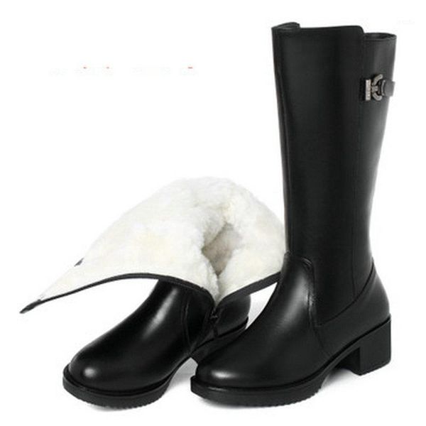 boots full genuine leather motorcycle zip platform knee high nature wool warm winter snow women shoes size35-431, Black
boots full genuine leather motorcycle zip platform knee high nature wool warm winter snow women shoes size35-431, Black