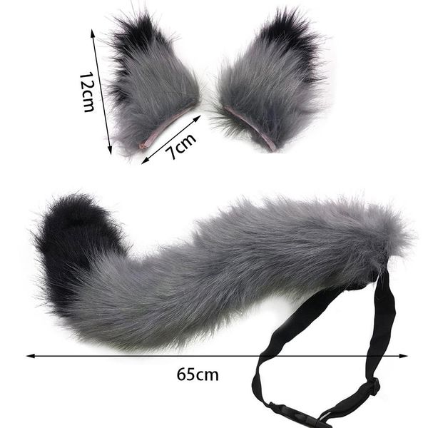 65cm cosplay halloween fox ears tail plush suit cosplay costumes props multi-color optional simulation cat wolf animal plush gift
65cm cosplay halloween fox ears tail plush suit cosplay costumes props multi-color optional simulation cat wolf animal plush gift