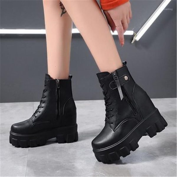 boots 2021 autumn high shoes women platform chunky leather fashion lace up ankle woman height increasing short botas1, Black
boots 2021 autumn high shoes women platform chunky leather fashion lace up ankle woman height increasing short botas1, Black