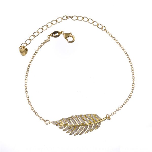 copper inlaid with zircon popular feather tree leaves anti allergy girl's bracelet bracelet hand ornament adjustable g5kvt, Golden;silver
copper inlaid with zircon popular feather tree leaves anti allergy girl's bracelet bracelet hand ornament adjustable g5kvt, Golden;silver