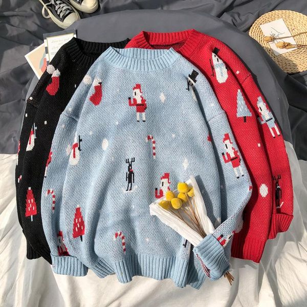 new winter 20ss new men and womens christmas knitted sweater santa claus christmas tree elk pattern round neck long sleeve warm pullover, Black
new winter 20ss new men and womens christmas knitted sweater santa claus christmas tree elk pattern round neck long sleeve warm pullover, Black