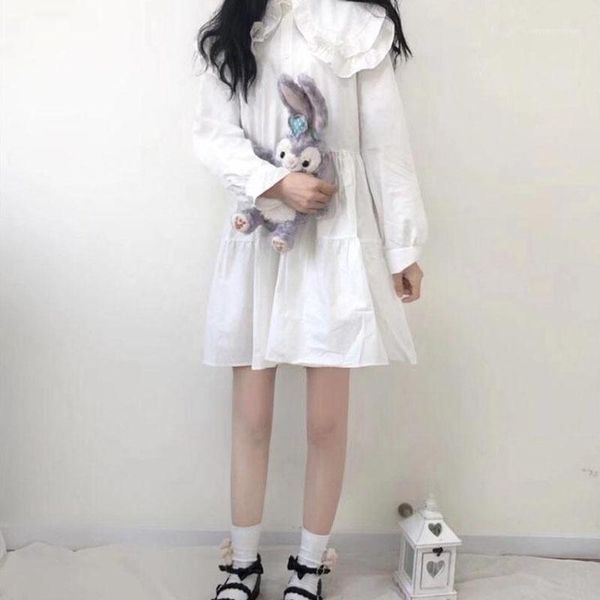 casual dresses full japanese mini lolita cute style spring sleeve autumn women kawaii sweet double-layered collar white loose dress1, Black;gray
casual dresses full japanese mini lolita cute style spring sleeve autumn women kawaii sweet double-layered collar white loose dress1, Black;gray
