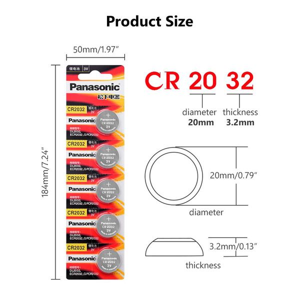5pcs original cr 2032 brand new battery for panasonic cr2032 3v button cell coin batteries for watch computer toy wmtlgi bdesybag, Bronze;slivery
5pcs original cr 2032 brand new battery for panasonic cr2032 3v button cell coin batteries for watch computer toy wmtlgi bdesybag, Bronze;slivery