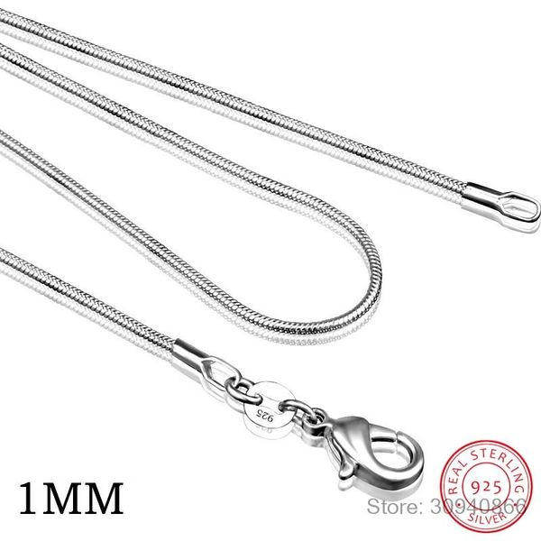 40см-60см крошка real 925 sterling silver 1mm / 2mm тонких круглого змея цепь choker ожерелье женщины ювелирные изделия италия collier colla
40см-60см крошка real 925 sterling silver 1mm / 2mm тонких круглого змея цепь choker ожерелье женщины ювелирные изделия италия collier colla
