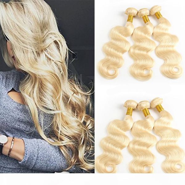 3 pcs lot 8a blonde 613 body wave virgin hair extensions brazilian peruvian malaysian human hair weaves blonde 613 # hair bundles, Black;brown
3 pcs lot 8a blonde 613 body wave virgin hair extensions brazilian peruvian malaysian human hair weaves blonde 613 # hair bundles, Black;brown