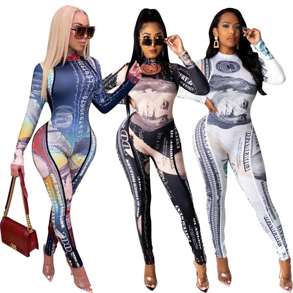 women onesies designer positioning printing long sleeve jumpsuits lady high neck zipper casual rompers jck, Black;white
women onesies designer positioning printing long sleeve jumpsuits lady high neck zipper casual rompers jck, Black;white