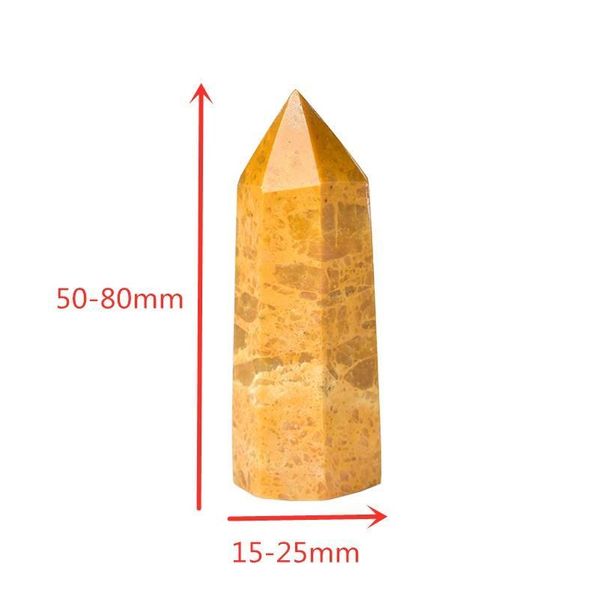 1pc natural stone crystal point healing obelisk yellow quartz wand beautiful ornament for home decor energy stone qylsef, Black 
1pc natural stone crystal point healing obelisk yellow quartz wand beautiful ornament for home decor energy stone qylsef, Black
