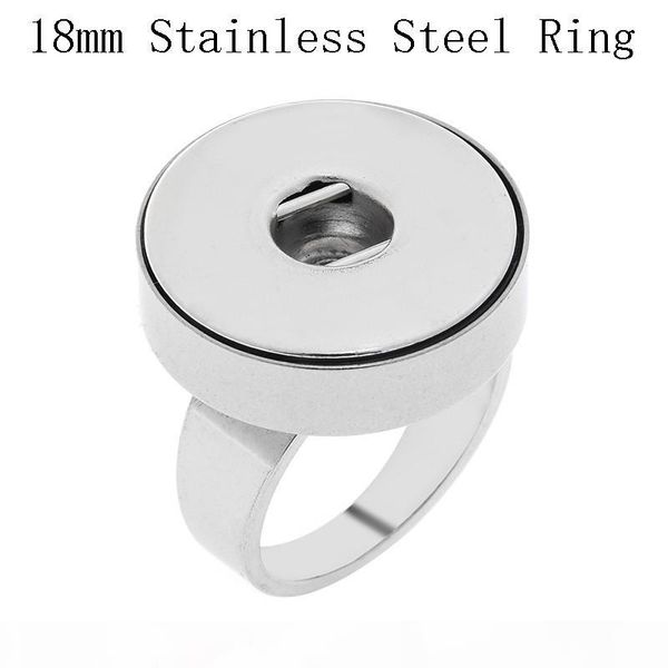 size 7-10 stainless steel ring noosa chunks metal ginger 18mm snap buttons fashion jewelry for men women, Silver
size 7-10 stainless steel ring noosa chunks metal ginger 18mm snap buttons fashion jewelry for men women, Silver