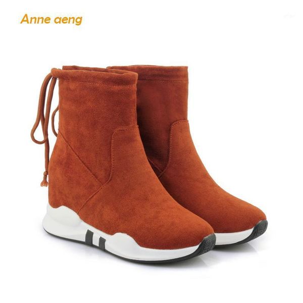 new winter women ankle boots height increasing heel round toe elastic band ladies women shoes brown snow boots big size1, Black
new winter women ankle boots height increasing heel round toe elastic band ladies women shoes brown snow boots big size1, Black