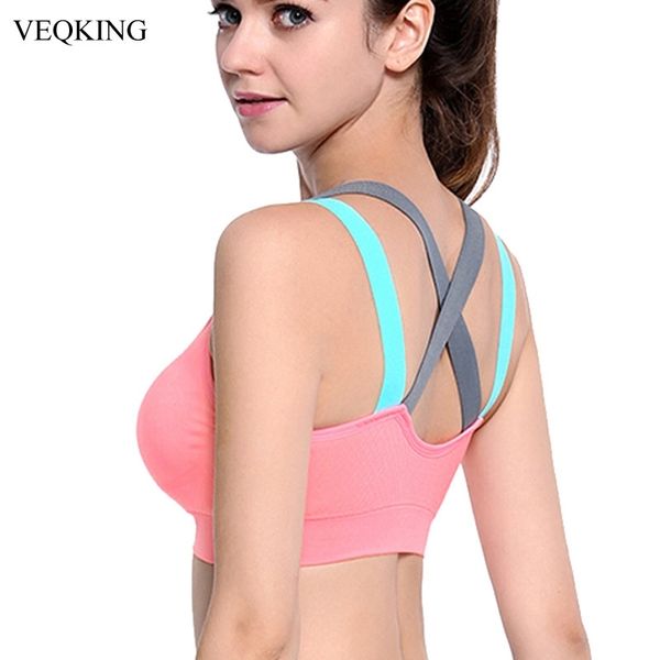 veqking cross strap back women sports bra,professional quick dry padded shockproof gym fitness running yoga sport brassiere t200601, White
veqking cross strap back women sports bra,professional quick dry padded shockproof gym fitness running yoga sport brassiere t200601, White