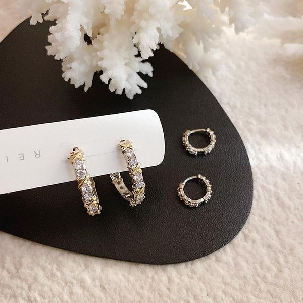 hoop & huggie rakol white gold color luxury round cubic zirconia big circle earrings for fashion x shape women wedding party jewelry, Golden;silver
hoop & huggie rakol white gold color luxury round cubic zirconia big circle earrings for fashion x shape women wedding party jewelry, Golden;silver