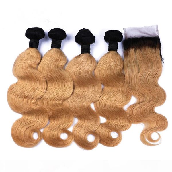 # 1b 27 honey blonde ombre перуанский волос с закрытием dark roots русый ombre 3bundles body wave человеческих волос с 4x4 lace closure, Black
# 1b 27 honey blonde ombre перуанский волос с закрытием dark roots русый ombre 3bundles body wave человеческих волос с 4x4 lace closure, Black