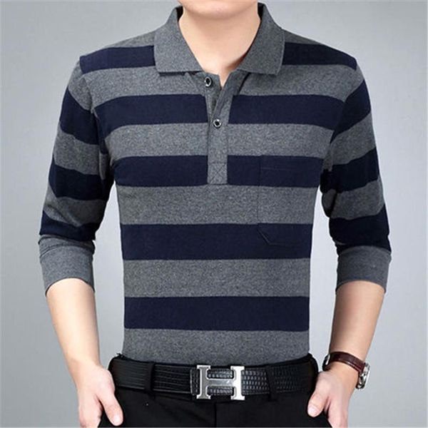 cotton men's shirts striped male casual polos shirt long sleeve 2021 spring autumn men business shirts, White;black
cotton men's shirts striped male casual polos shirt long sleeve 2021 spring autumn men business shirts, White;black