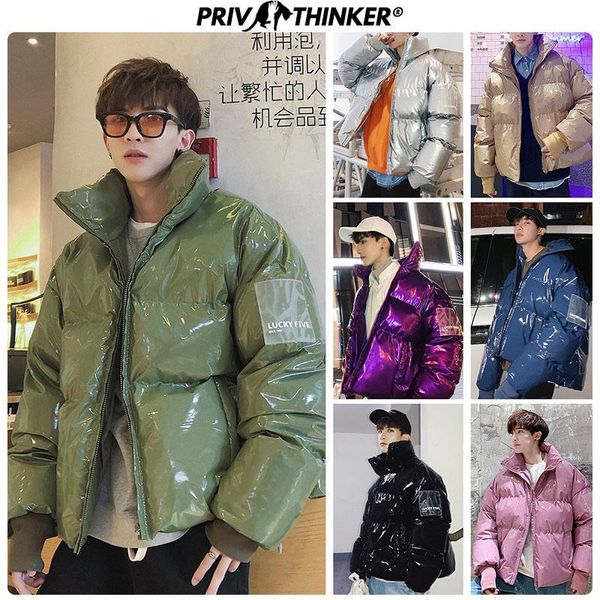men's streetwear oversize bright leather parkas men thicken warm winter jackets coat male 2019 windbreaker parka1, Black
men's streetwear oversize bright leather parkas men thicken warm winter jackets coat male 2019 windbreaker parka1, Black