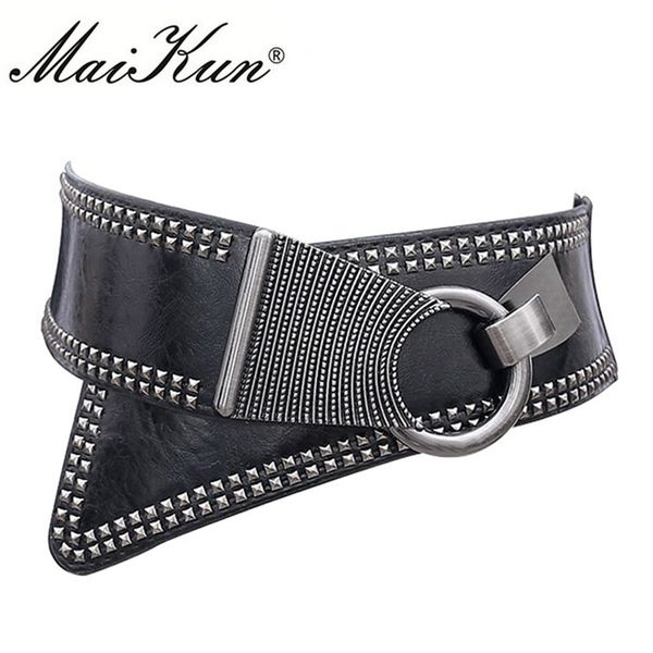 christmas maikun fashion punk rocker wide belts for women elastic wide european style women belts metal round buckle 220125, Black;brown
christmas maikun fashion punk rocker wide belts for women elastic wide european style women belts metal round buckle 220125, Black;brown