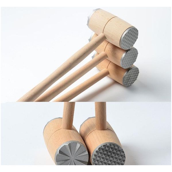 wood meat tenderizer hammer double side aluminum steak beef pork chicken hammer kitchen tools professional mea jllann garden_light
wood meat tenderizer hammer double side aluminum steak beef pork chicken hammer kitchen tools professional mea jllann garden_light