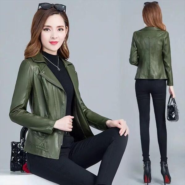женщины кожа пальто плюс размер 5xl army green leather jacket женский тонкий вскользь осень одежда основа zipper замша, Black
женщины кожа пальто плюс размер 5xl army green leather jacket женский тонкий вскользь осень одежда основа zipper замша, Black