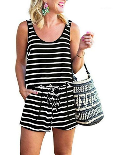 summer fashion casual women ladies sleeveless playsuit solid/striped loose casual jumpsuit rompers1, Black;white
summer fashion casual women ladies sleeveless playsuit solid/striped loose casual jumpsuit rompers1, Black;white