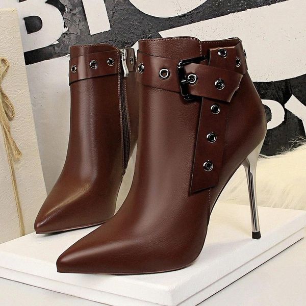 bigtree pu leather women winter warm short plush ankle boots thin stiletto heels ladies buckle strap zip shoes #4m02, Black
bigtree pu leather women winter warm short plush ankle boots thin stiletto heels ladies buckle strap zip shoes #4m02, Black