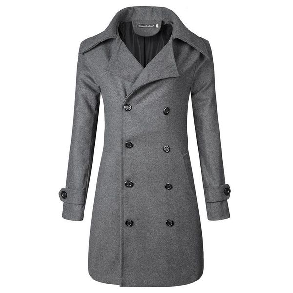 2020 autumn & winter large size double breasted woolen trench coat men's mid-length fold-down collar solid color men's wear wool, Tan;black
2020 autumn & winter large size double breasted woolen trench coat men's mid-length fold-down collar solid color men's wear wool, Tan;black