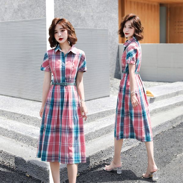 plaid women's mid-length summer long skirt dress 2020 new waist slimming temperament popular shirt dress summer d5bi4, Black;gray
plaid women's mid-length summer long skirt dress 2020 new waist slimming temperament popular shirt dress summer d5bi4, Black;gray