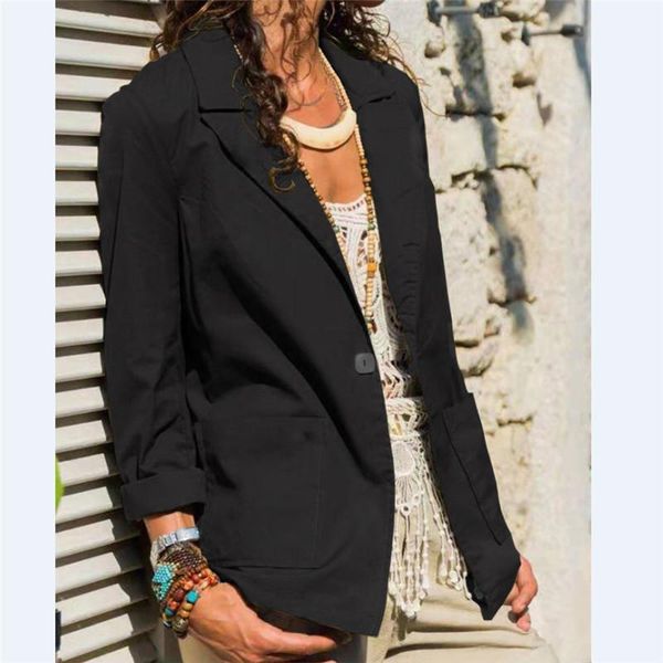 2020 autumn winter slim fit casual women blazer buttons office lady jacket blazer casual solid coat female outwear 1, White;black
2020 autumn winter slim fit casual women blazer buttons office lady jacket blazer casual solid coat female outwear 1, White;black