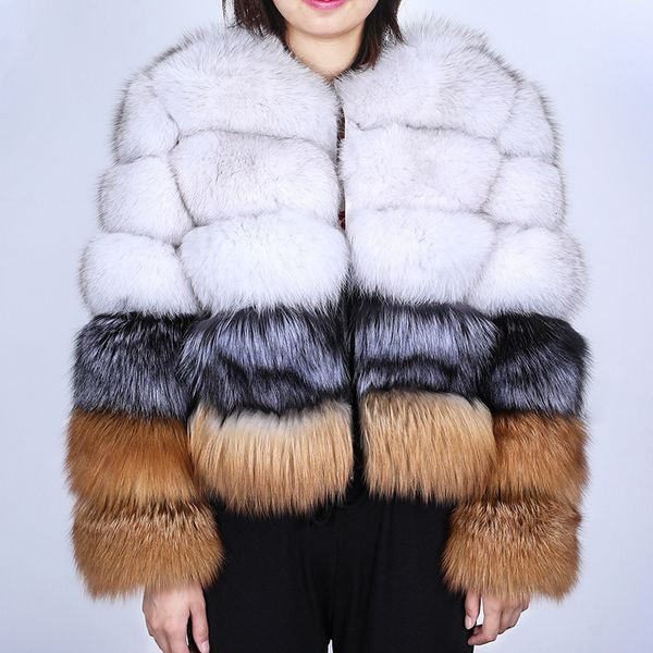 new real 2021 fur coat natural luxury fox skin outerwear female streetwear ltii, Black
new real 2021 fur coat natural luxury fox skin outerwear female streetwear ltii, Black