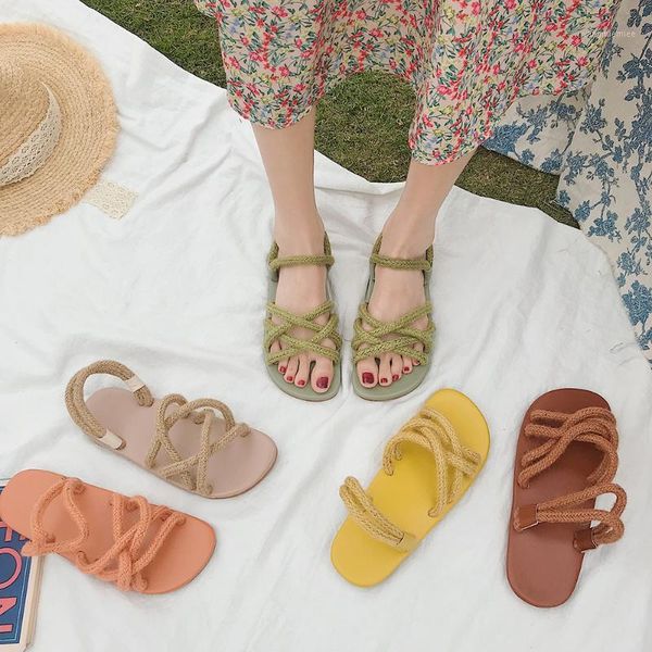 rope beach sandals and slippers female 2020 new summer ins tide wild korean leisure and comfortable two-wear roman shoes1, Black
rope beach sandals and slippers female 2020 new summer ins tide wild korean leisure and comfortable two-wear roman shoes1, Black