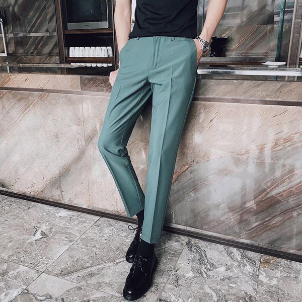 men's pants business suits, casual straight-leg slim-fit, small-footed long pants, korean style trendy autumn fall trousers, Black
men's pants business suits, casual straight-leg slim-fit, small-footed long pants, korean style trendy autumn fall trousers, Black