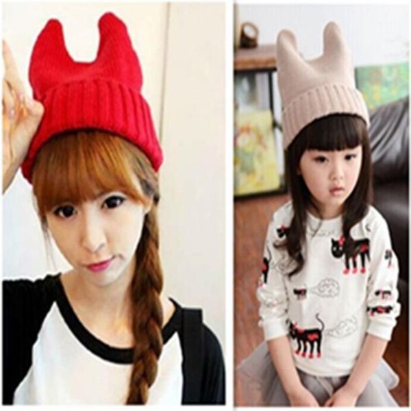 new of cute devil horn cap orecchiette hat knitted hat female autumn and winter selling wool parent-child cap1, Blue;gray
new of cute devil horn cap orecchiette hat knitted hat female autumn and winter selling wool parent-child cap1, Blue;gray