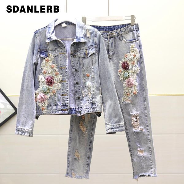 women's jackets spring fall denim jacket women beaded embroidery flower & coats hole jeans outfits, Black;brown
women's jackets spring fall denim jacket women beaded embroidery flower & coats hole jeans outfits, Black;brown