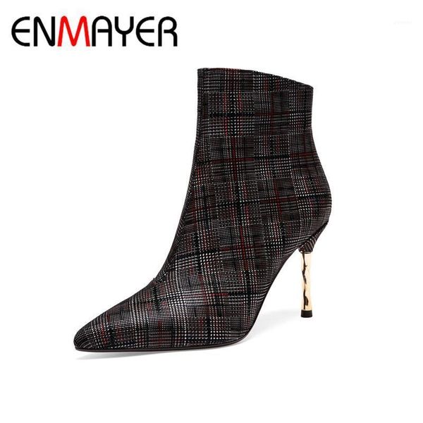 boots enmayer winter woman shoes high heel pionted toe dating party weeding genuine leather cy0711, Black
boots enmayer winter woman shoes high heel pionted toe dating party weeding genuine leather cy0711, Black