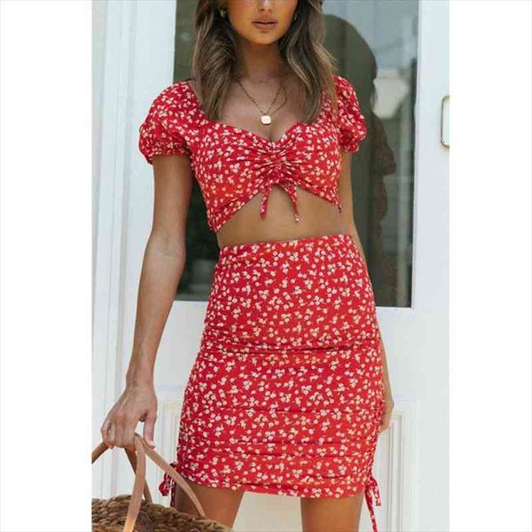 women fashion party sunsuits floral printing 2pcs ruched crop mini skirt summer bodycon clothing beach vacationfemale, Gray
women fashion party sunsuits floral printing 2pcs ruched crop mini skirt summer bodycon clothing beach vacationfemale, Gray