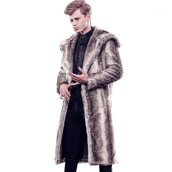 2020 autumn and winter men's button fur coat suede velvet long coat fur imitation men's clothing more sizes s-5xl 6xl1, Black 
2020 autumn and winter men's button fur coat suede velvet long coat fur imitation men's clothing more sizes s-5xl 6xl1, Black